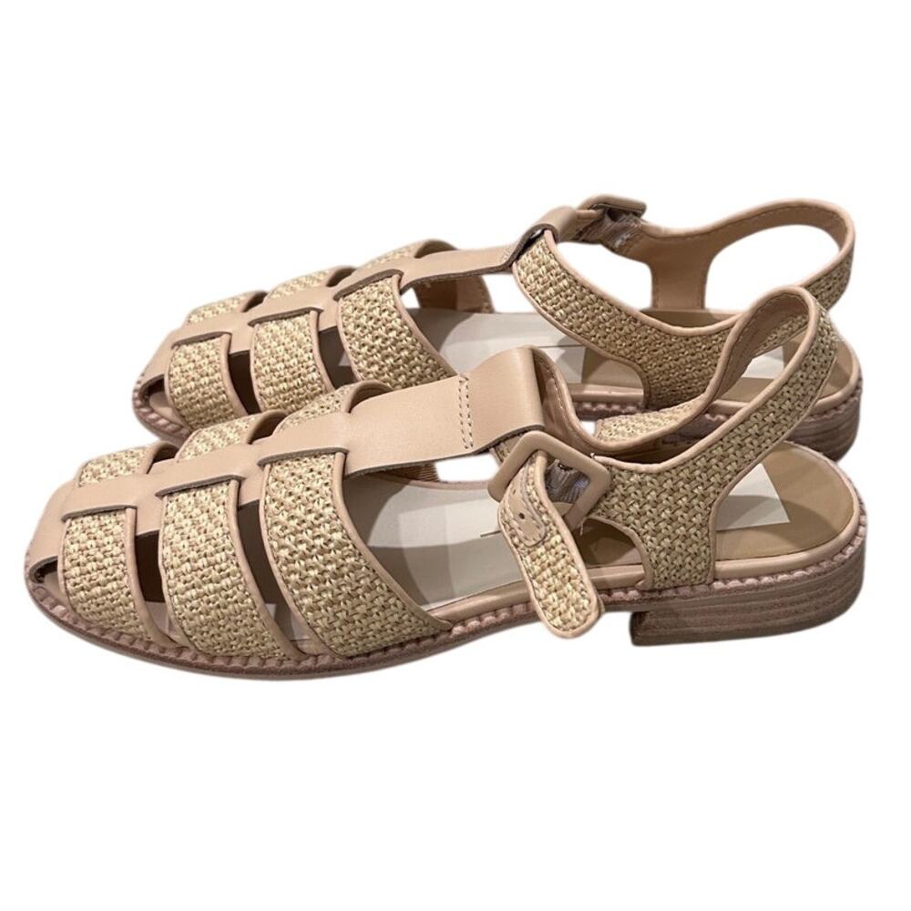Dolce Vita Winder Woven Basketweave Platform Sandal Tan NWOB Coastal Casual 9 - Picture 5 of 9